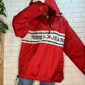 Tommy Hilfiger Vintage Y2k Windbreaker Jacket - Red Vintage Y2k Vintage Y2k Y2k